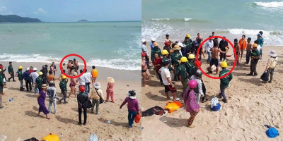 Mặc cảnh báo sóng lớn, một khách quốc tịch nước ngoài tử vong khi xuống biển tắm ở Nha Trang