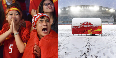 NÓNG: Tuyết lại rơi dầy, Chung kết lịch sử của U23 Việt Nam 90% bị hoãn