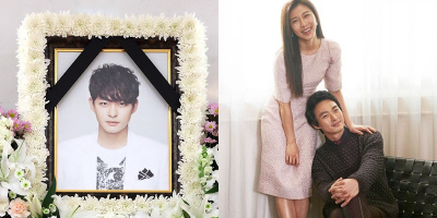 Người hâm mộ nghẹn ngào với di ảnh rạng rỡ của em trai Ha Ji Won trong tang lễ