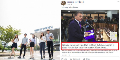 Sự thật thông tin: "Hàn Quốc không nhận du học sinh Việt Nam từ năm 2018" đang gây hoang mang CĐM