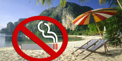 Thái Lan phạt 3.200 USD với người hút thuốc trên bãi biển