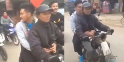 Không chịu ngồi ô tô, thủ môn U23 Việt Nam trở về nhà bằng chiếc xe máy cũ mèm của bố