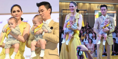Mải mê mút tay khi đi sự kiện, cặp song sinh của “mỹ nhất đẹp nhất Thái Lan” gây “sốt” toàn MXH