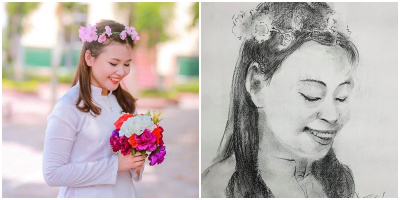 Cô gái đi du lịch hí hửng nhờ họa sĩ vẽ cho bức chân dung, nào ngờ lại biến thành "tranh biếm họa"