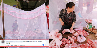 Sạp thịt giăng mùng ở Hải Phòng hết cười và những bình luận "lầy" không kịp đỡ của dân mạng