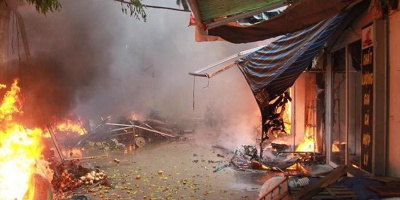Hà Nội: Cháy lớn tại chợ Quang, hàng trăm người hoảng loạn, bỏ chạy