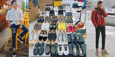 Không chỉ Miu Lê, "cậu bạn trời sinh" Duy Khánh cũng sở hữu cả bộ sưu tập giày hiệu "khủng" thế này