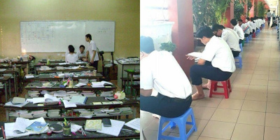 THCS và THPT Nguyễn Khuyến: "Trường học như trại lính"