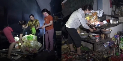 Sau đám cháy dữ dội, nhiều tiểu thương trở lại chợ Quang, dò dẫm vớt vát chút đồ còn sót lại