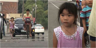 Cô bé 5 tuổi chạy theo xe mẹ 2km mỗi ngày và lý do đằng sau khiến ai cũng cảm động