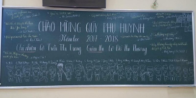 Nhất định bạn chưa bao giờ thấy tấm bảng trang trí ngày họp phụ huynh nào độc - lạ như thế này