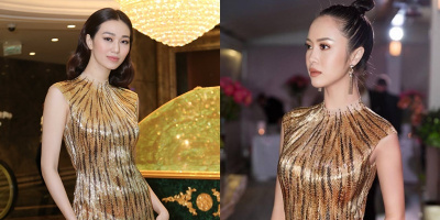 Sau ồn ào với Trường Giang, Khánh My diện lại váy cũ của Vũ Ngọc Anh đi sự kiện