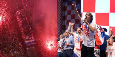 Chùm ảnh: Modric và các đồng đội được các CĐV Croatia chào đón như những người hùng