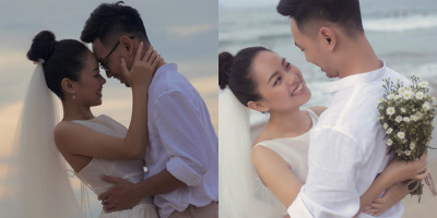 Lộ ảnh cưới lãng mạn của Á quân Vietnam Idol Hoàng Quyên với chồng kiến trúc sư điển trai