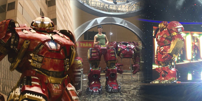 Kinh ngạc trước bộ giáp Iron Man cao tới 3 mét và có thể cử động được làm bởi người Việt!