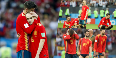 Chùm ảnh: Dính lời nguyền lịch sử, "bò tót" Tây Ban Nha thất vọng rời World Cup 2018