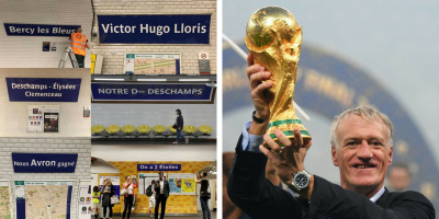 Người Pháp tri ân các cầu thủ bằng cách "có 1 không 2" sau chức vô địch World Cup 2018