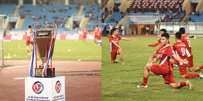 Đội hình mạnh nhất của U23 Việt Nam chính thức ra sân khởi động chuẩn bị cho trận đấu đầy kỳ vọng