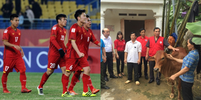 Đội tuyển U23 Việt Nam trích tiền thưởng để làm từ thiện