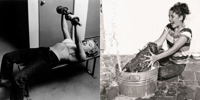 27 bức ảnh cực hiếm của sao Hollywood: Marilyn Monroe tập gym, Elizabeth Taylor tắm cho cún yêu