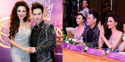 Hoa hậu Diễm Hương khoe nhan sắc khác lạ bên Nguyên Vũ ở Malaysia