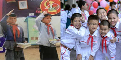 Sự khác biệt giữa lễ khai giảng xưa và nay, 10x vào mà xem "anh chị" mình "chất" chưa này!