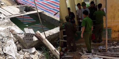 Bé trai 2 tuổi tử vong thương tâm khi rơi xuống hố ga trường mầm non