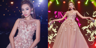 Siêu mẫu Khánh Ngọc đội vương miện lộng lẫy, kiêu sa làm vedette