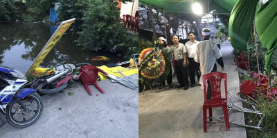 Hải Phòng: Ô tô "điên" tông thẳng vào đám tang khiến 8 người bị thương rồi bỏ trốn