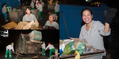 Lắng nghe tâm sự của những "bóng hồng" lặng lẽ trong đêm, trải dài thêm những con phố xanh-sạch-đẹp
