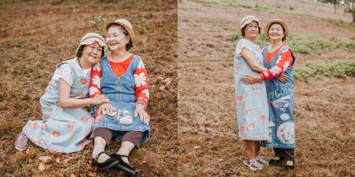 Bộ ảnh “Chị ngả em nâng” của hai bà thông gia U70 “đốn tim” cư dân mạng vì quá dễ thương
