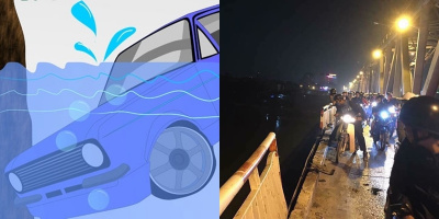 Từ vụ ô tô húc đổ lan can cầu lao xuống sông Hồng: Nắm ngay bí kíp thoát thân khi xe chìm xuống nước