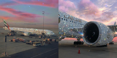 Xuất hiện máy bay dát toàn kim cương ở Dubai, sự thật phía sau mới khiến CĐM "té ngửa"