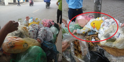 Nhân chứng kể lại giây phút phát hiện bé trai 8 tháng bị "vứt" trên xe rác tại Hà Nội