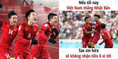 CĐM đua nhau cổ vũ đội nhà bằng loạt lời hứa: "Nếu Việt Nam thắng Nhật thì..."