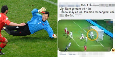 NHM Việt Nam “dở khóc dở cười” với những pha xử lý “thót tim” của thủ môn CHDCND Triều Tiên