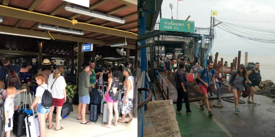 Bão số 1 đã di chuyển đến Thái Lan, hàng ngàn du khách đang "tháo chạy" khỏi các đảo nổi tiếng