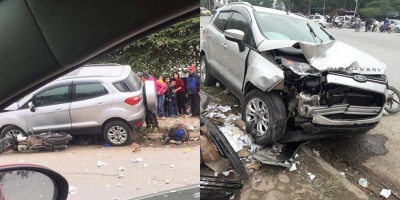 "Xe điên" tông liên hoàn nhiều ô tô, xe máy trên đường phố Hà Nội, 2 vợ chồng tử vong thương tâm