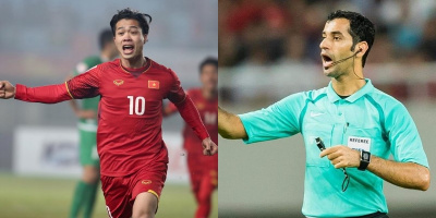 "Trọng tài thân Philippines" bắt trận ra quân của đội tuyển Việt Nam tại Asian Cup 2019