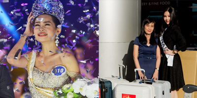 Lê Âu Ngân Anh vừa lên đường dự thi Miss Intercontinental 2018​, bộ tuyên bố tước Vương miện