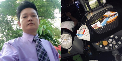Sài Gòn dễ thương: Cả 'tiệm tạp hóa' thu bé lại trong xe của anh tài xế