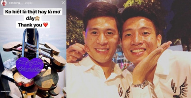 Đình Trọng - Tiến Dũng: Cặp đôi yêu xa đầy thử thách, fan chơi lớn tặng món quà "cười no"
