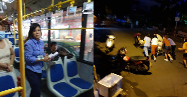 Mẹ bầu gặp nạn trên xe buýt, bác tài và hành khách không ngần ngại bỏ chuyến để chở đến bệnh viện