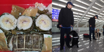 Mang 2 chiếc bánh tét làm quà cho người thân ở Đài Loan, nữ du khách bị phạt hơn 150 triệu đồng