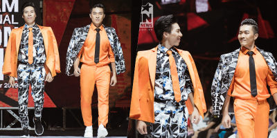 Lần đầu làm vedette: Quốc Cơ - Quốc Nghiệp catwalk không kém cạnh mẫu nam nào