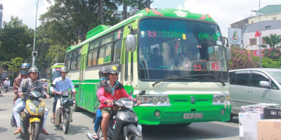 Giá vé xe buýt TPHCM tăng 1000 đồng từ ngày 1/5