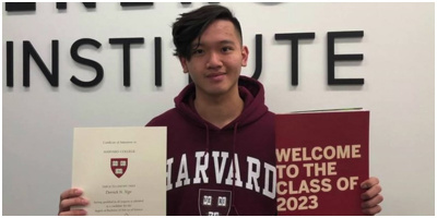Derrick Ngo - chàng trai gốc Việt vô gia cư được tuyển thẳng vào Harvard