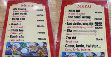 Chị Google trổ tài làm menu song ngữ siêu mặn: Nem lụi là Nem is gone