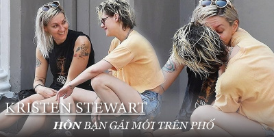 Sao Chạng Vạng - Kristen Stewart "nhếch nhác" hôn bạn gái mới trên phố