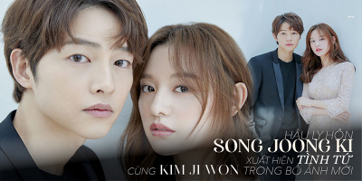 Hậu ly hôn, Song Joong Ki tình tứ cùng Kim Ji Won trong bộ ảnh long lanh